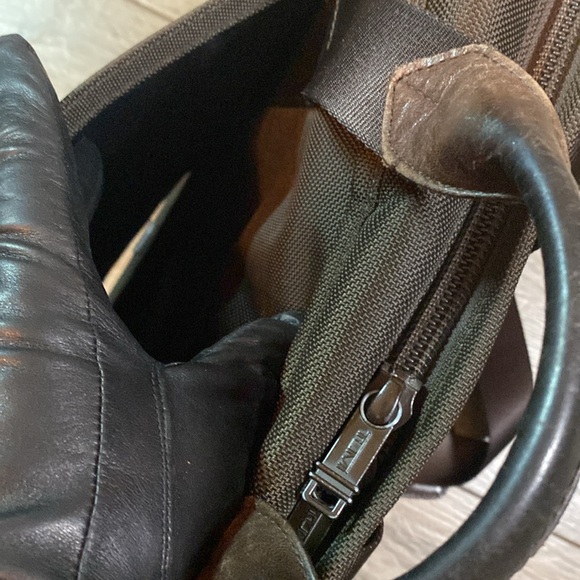 Tumi 2-way business bag briefcase organizer brief Brown - Picture 10 of 17